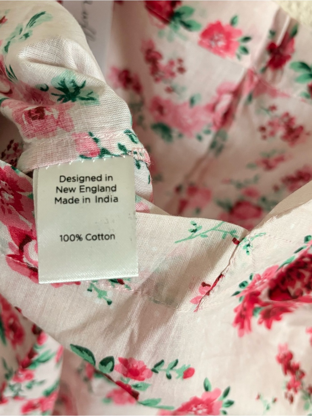 Strawflower Pink Floral Cotton Market Tote Bag Cottagecore NWT - Picture 6 of 10